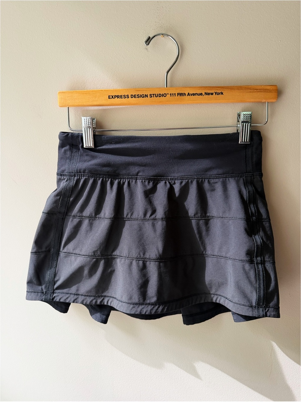 Lululemon Pace Mini Skort Skirt Black Size 2 - Picture 3 of 6